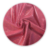 Sequin glinstering ziet er roze rood uit keramische knop (Voorkant)