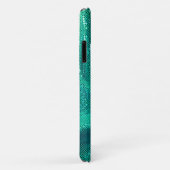 Sequin glinstert glitter blauwgroen groen Case-Mate iPhone case (Achterkant/rechts)
