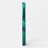 Sequin glinstert glitter blauwgroen groen Case-Mate iPhone case (Achterkant/links)