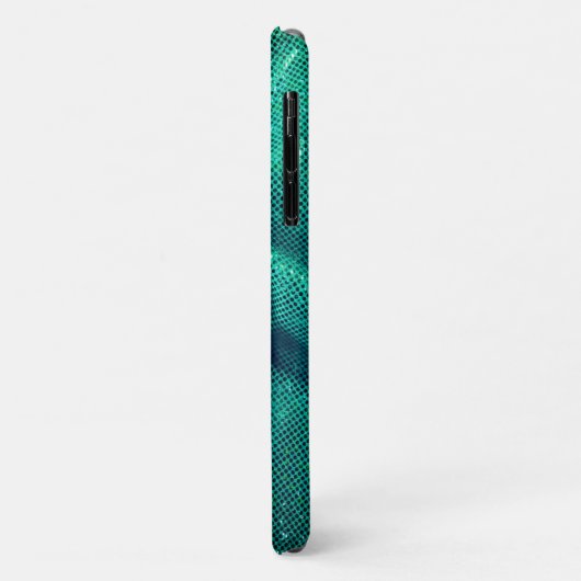Sequin glinstert glitter blauwgroen groen Case-Mate iPhone case (Achterkant/links)