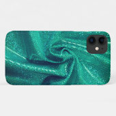 Sequin glinstert glitter blauwgroen groen Case-Mate iPhone case (Achterkant (horizontaal))
