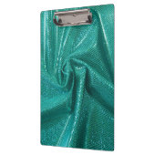 Sequin glitter blauwgroen groene metallic look klembord (Links)