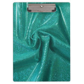 Sequin glitter blauwgroen groene metallic look klembord (Voorkant)