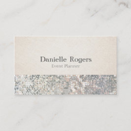Sequin Glitter Glam Glitzy Linnen Visitekaartje