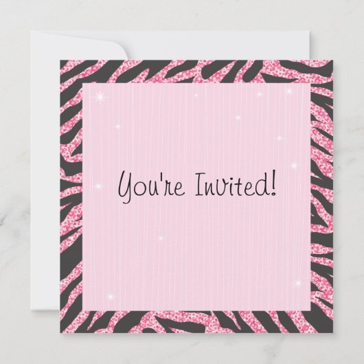 Sequin Glittering Roller Skating Party Uitnodiging (Achterkant)