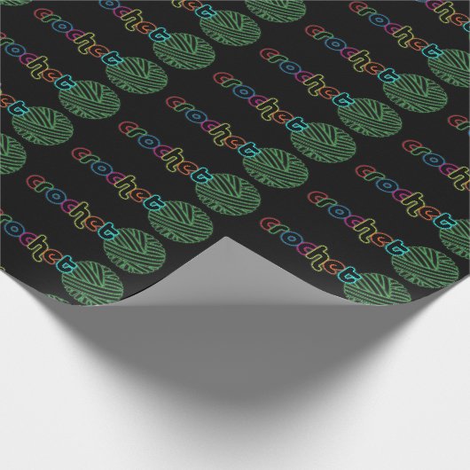 Sequin Glow Crochet Cadeaupapier (Hoek)