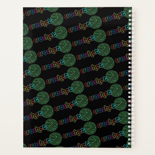 Sequin Glow Crochet Planner (Achterkant)