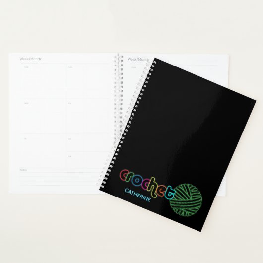 Sequin Glow Crochet Planner (Display)