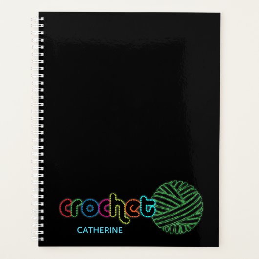Sequin Glow Crochet Planner (Voorkant)