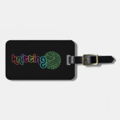 Sequin Glow Knitting Bagagelabel (Voorkant horizontaal)