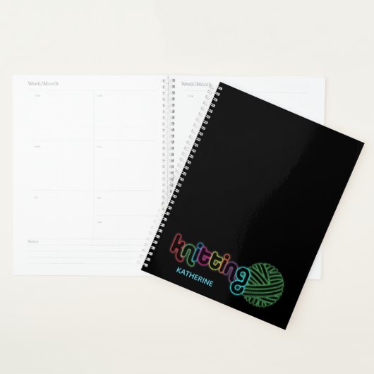 Sequin Glow Knitting Planner (Display)