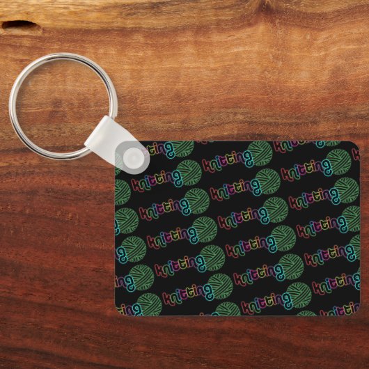 Sequin Glow Knitting Sleutelhanger (Achterkant)