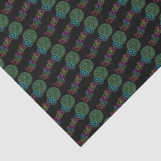 Sequin Glow Knitting Tissuepapier (Detail)