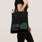 Sequin Glow Knitting Tote Bag (Dichtbij)