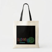 Sequin Glow Knitting Tote Bag (Voorkant)