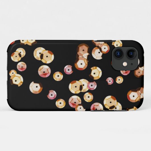 Sequin iPhone Case (Achterkant (horizontaal))