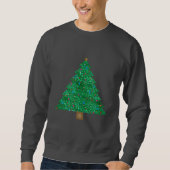 Sequin kerstboom mannen sweatshirt (Voorkant)