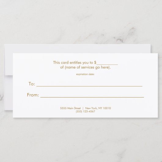 Sequin Lipstick Logo Salon & Spa Cadeaubon (Achterkant)