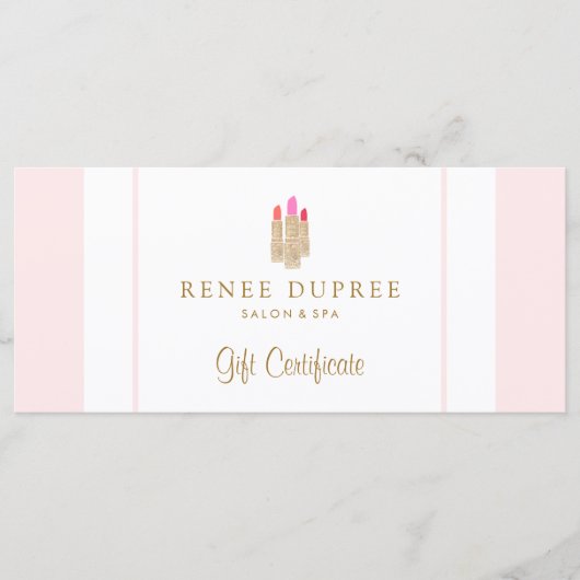 Sequin Lipstick Logo Salon & Spa Cadeaubon (Voorkant)