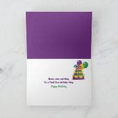 Sequin Mardi Gras Mask Verjaardag Kaart (Binnen)
