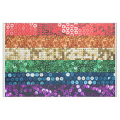 Sequin Pride Flag Fabric Stof (Yard (91,4 cm))