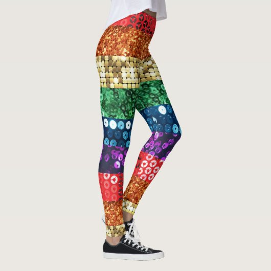 Sequin Pride Flag leggings (Rechts)
