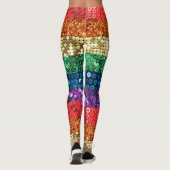 Sequin Pride Flag leggings (Achterkant)