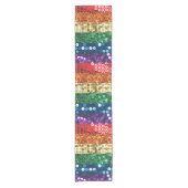 Sequin Pride Flag tafelkleed Tafelloper (Voorkant)