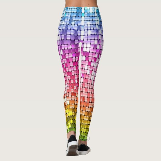 Sequin Rainbow Flag Marriage Equality Gay Pride Leggings (Achterkant)