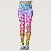 Sequin Rainbow Flag Marriage Equality Gay Pride Leggings (Voorkant)