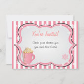 Sequin roze ijsbreker nodigt de partij uit kaart (Achterkant)