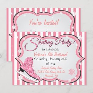 Sequin roze ijsbreker nodigt de partij uit kaart