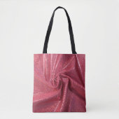 Sequin sparkle glitter koraalroze tote bag (Voorkant)