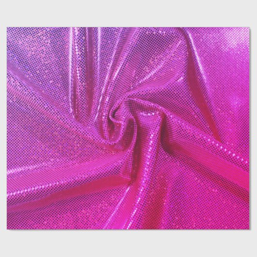Sequin sparkle glitter look roze magenta cadeaupapier (Vlak)