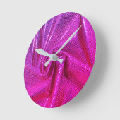 Sequin sparkle glitter roze ronde klok (Hoek)