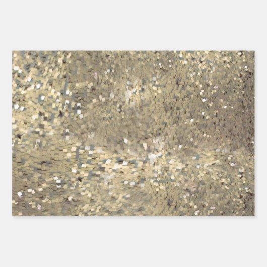 Sequin thema gouden geschenkverpakking voor specia inpakpapier vel (Voorkant 3)