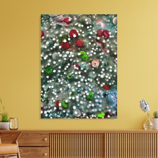 Sequins and Slime Wall Arr Canvas Afdruk (Insitu (Woonkamer))