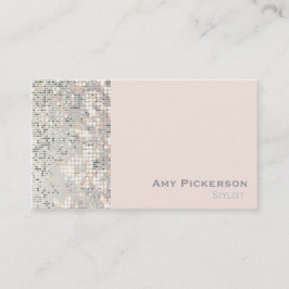 Sequins Blush Pink Glitzy Glam-Visitekaartje Visitekaartje
