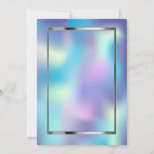 Sequins Glitter Dress Holographic 50th Birthday Kaart (Achterkant)