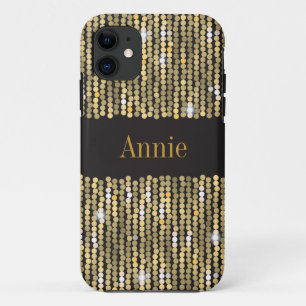 Sequins Gold iPhone SE/5/5S Zelden daar Hoesje