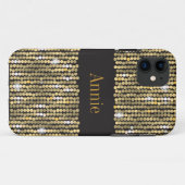 Sequins Gold iPhone SE/5/5S Zelden daar Hoesje (Achterkant (horizontaal))