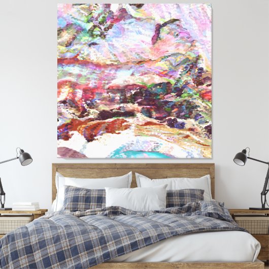 Sequins Haze Canvas Afdruk (Insitu (Slaapkamer))