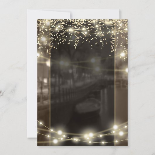 Sequins Jurk String Lights 60th Verjaardag Kaart (Achterkant)