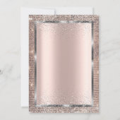 Sequins Lijst ballonnen Roos Gold Pensioen Kaart (Achterkant)