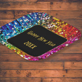 Sequins Nieuwjaar Papieren Bordje