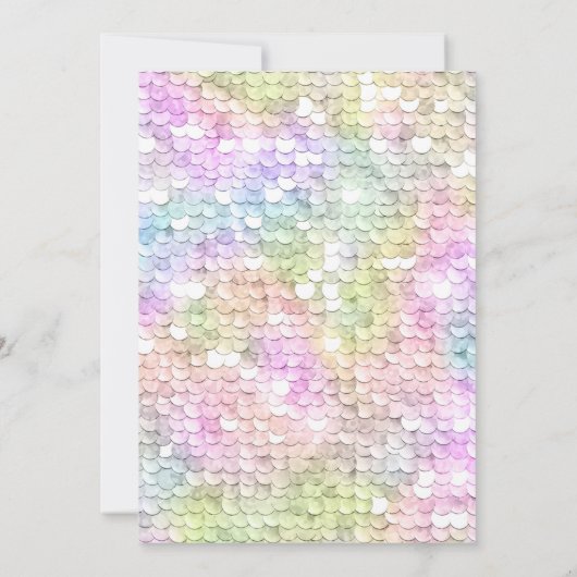 Sequins Sparkling Rainbow Heart Verjaardag Kaart (Achterkant)