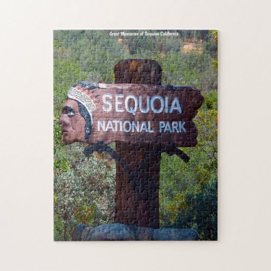 Sequioa Californië. Legpuzzel (Verticaal)