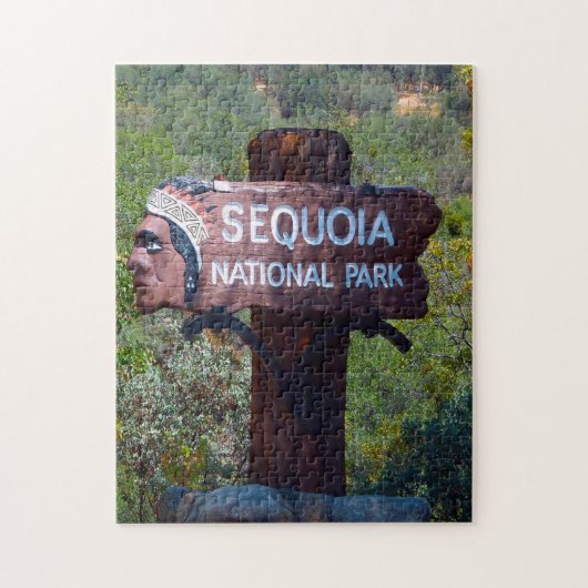 Sequioa Californië. Legpuzzel (Verticaal)