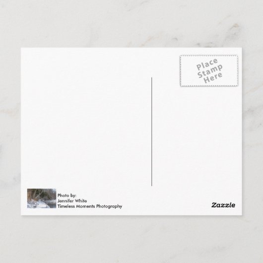 Sequiota Winter Walk Briefkaart (Achterkant)