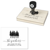 sequobossen | Familienaam Handtekening Terugkeerad Rubberstempel (Gestempeld)